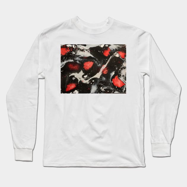 Paint Volcanic Hydrodrip Long Sleeve T-Shirt by aureliaazreal